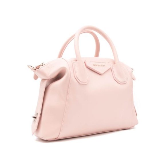 Small Antigona Soft Satchel Pink Leather Shoulder Bag - Picture 6 of 12
